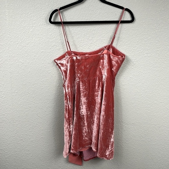 NWT Cinq a Sept Kiki Mini Dress Sash Front Bow Velvet Rosewood Sz 8 - Picture 7 of 14